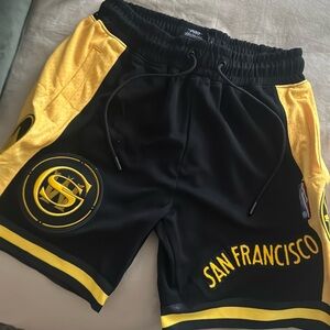 NBA Warriors basketball shorts